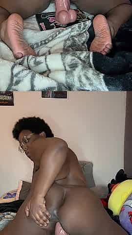 Banging my large Vibrator