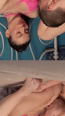 A Gentle Kiss and Pussy Licking Were the Beginning of an Intense and Passionate Fuck on the Bed