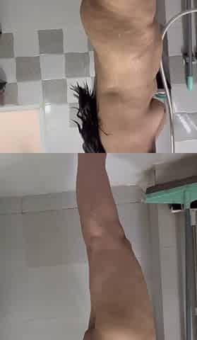 Indian Mom Shower Striptease