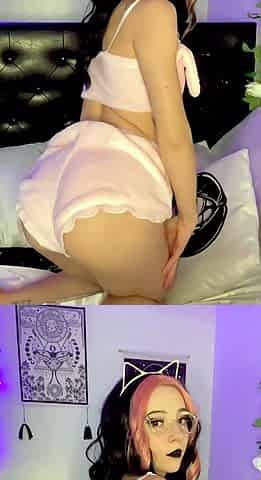 Young amateur teen in solo masturbation getting kinky