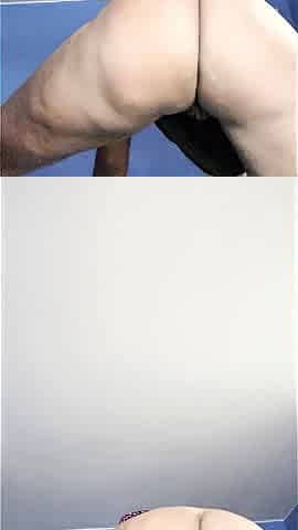 Black and round asses
