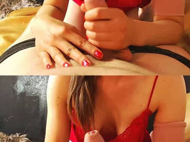 Teen Babe's Best Blowjob and Handjob