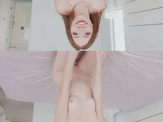 JAY'S POV - TINY REDHEADED NYMPHO MYRA MOANS SHOWS OFF HER