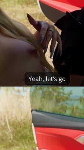 Altgirl Got in the Car and Started Sucking Dick and Sitting on It with Her Wankers