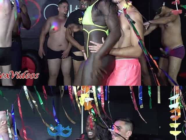 Fernanda Chocolatte at Carnival Party with Several Revelers - Part 1-2