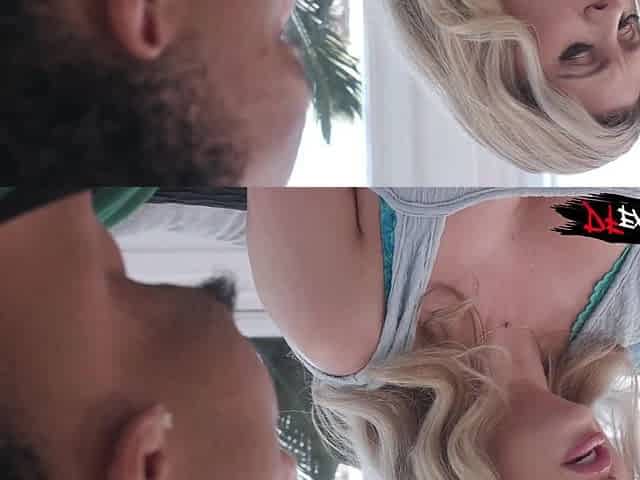 Interracial BBC fuck with hot curvy Blonde MILF Andi Anderson