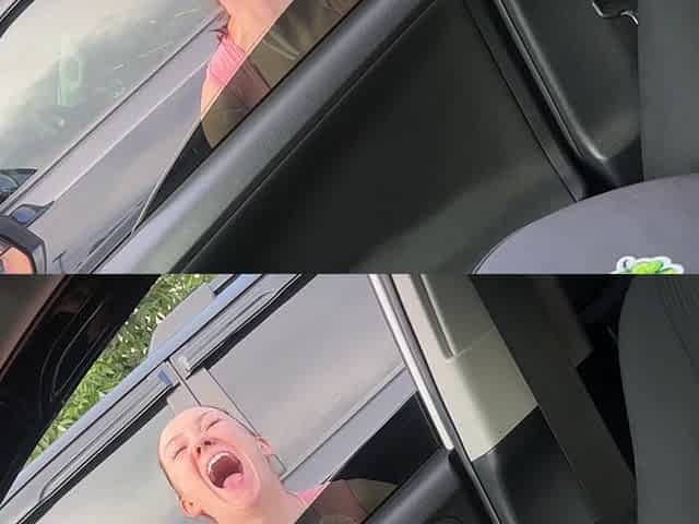 Cumshot on the Roof of Cafe Tinder Date Ends by