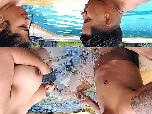 This rich aged sucks my wang whilst we are in the pool Part two moves that rich booty