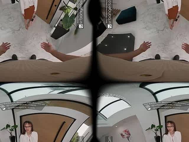 VR Bangers: Breasty Lexi Luna in Glasses and Nylons Shows Off Her Constricted Twat - VR Porn
