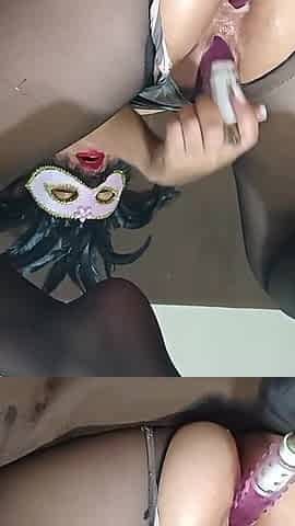 Double Penetration and My Sexy Pantyhose Are the Best, Stroke Now!