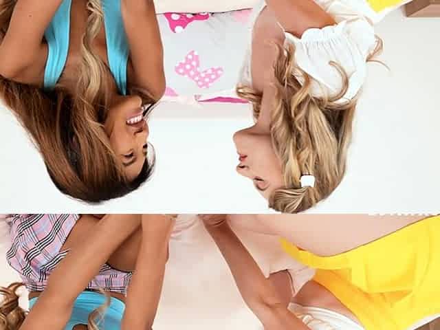 Two super sexy blondes blowjob hardcore fuck sex