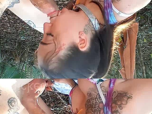 Sloppy toppy mouth play CUM IN MOUTH