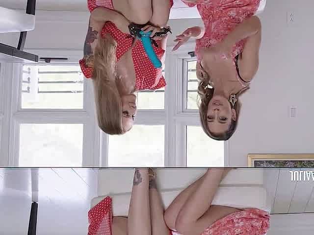 Julia Ann Gets Vagina Destroyed By Lesbo Thong-On Queen Cherie DeVille!