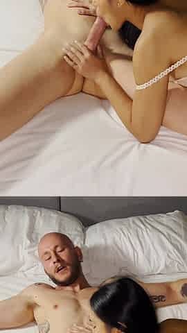 Busty Babe May Thai Fucks Me with Her Feet & Face