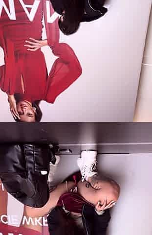 Tik-Tok model riskily fucks her pussy at the mall making