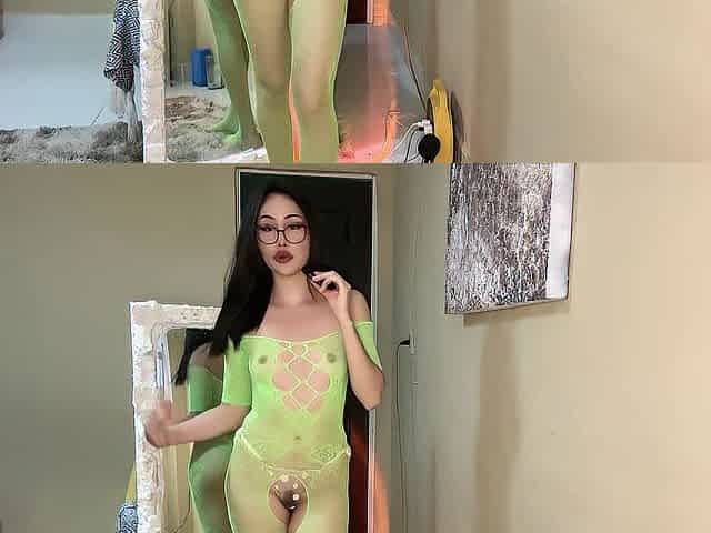 TRANSPARENT RAIMENT TRY ON HAUL WITH MIRROR VIEW