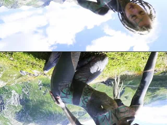 Tattooed couple OUTDOOR ANAL POV fuck