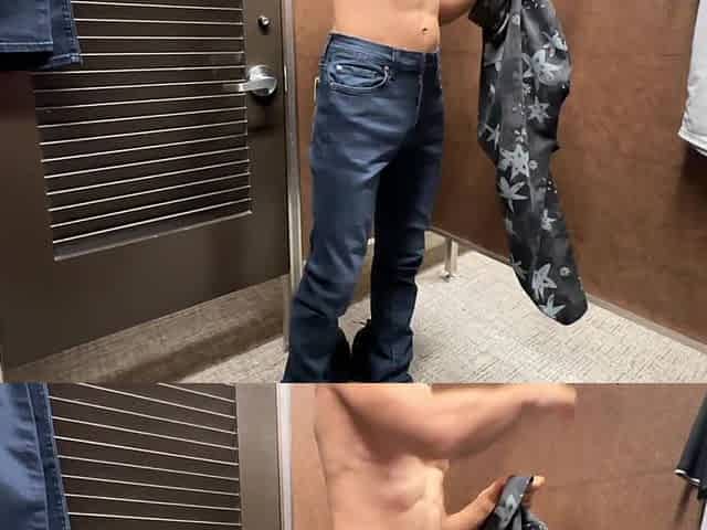 Mall Private Locker Room Cumshot Blowjob Flashing