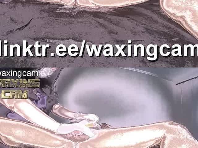 A Nurse in White Gloves Waxes a Guy