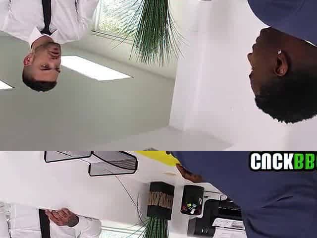 Cuckold Sharing Wife's Anal Gap With Ebony Immigration Officer