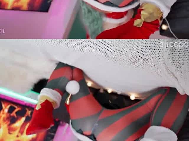 Christmas elf got a large penis in the booty AliceBong
