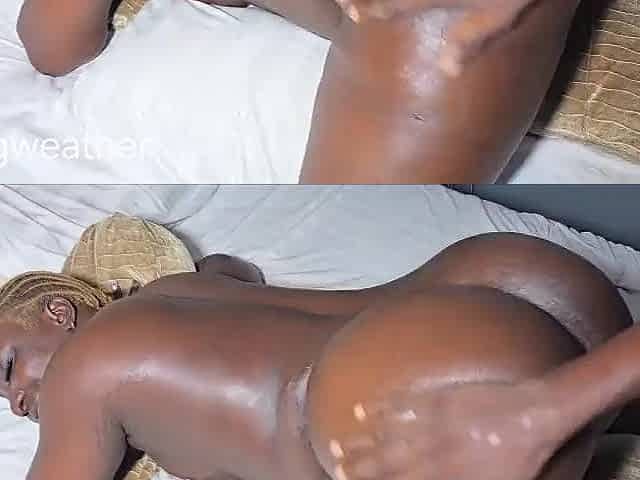 Black bubble booty taking massive jock