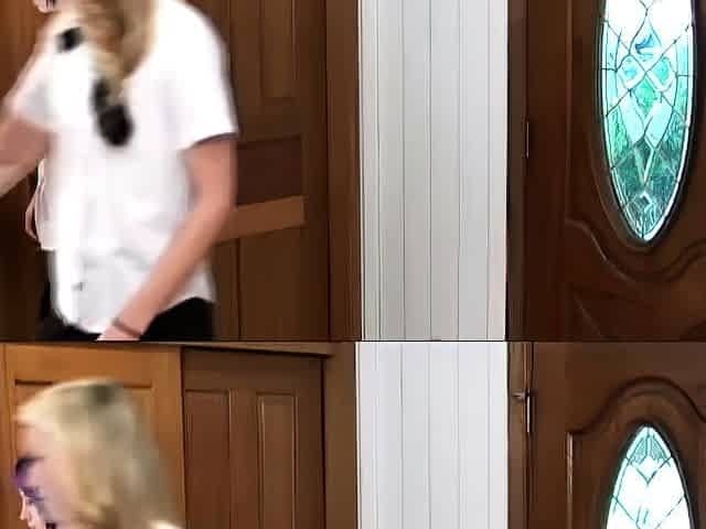 POVD Horny blonde teen fucked and spanked in POV