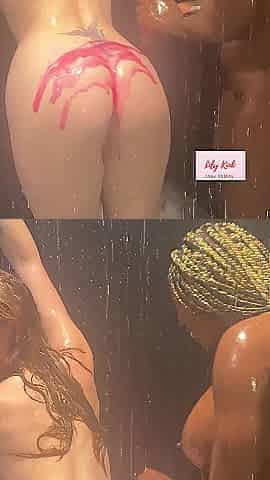 2 Sexy Beauties Soaked Soapy Shower Twat Play