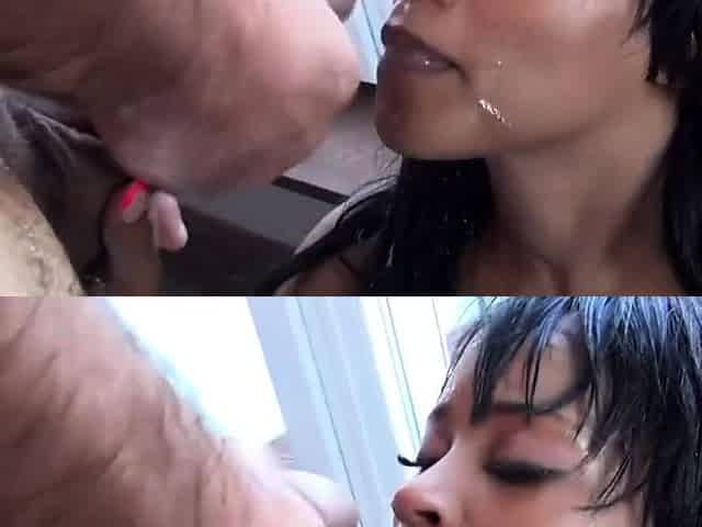 Brunette Bombshell Kiki Minaj's Wild Casting Couch Blowjob