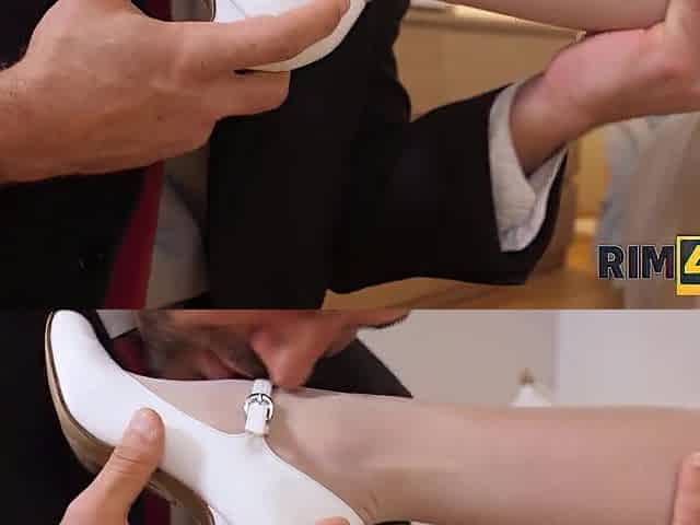 RIM4K. Hairless groom adores sexy his breathtaking Czech bride licks his boy rectal hole