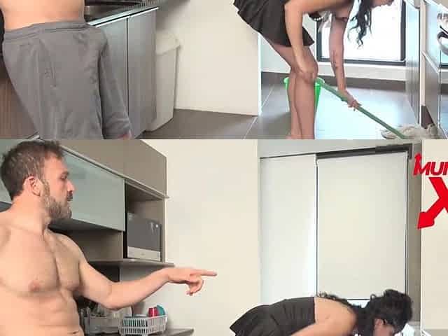 Hot breasty chick gets drilled by boss