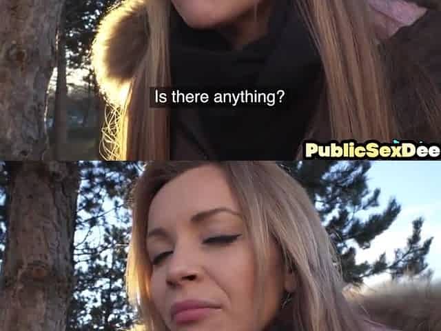 Public Fuck Spreading Tight Cunt