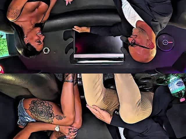 I bang a fan in my limo when I pick her up off the street, mad for a screw that destroys her