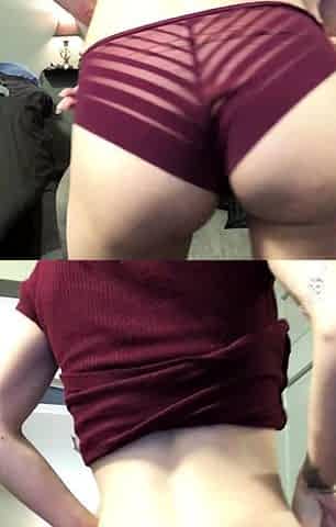 Amateur girl with panty tan lines masturbating