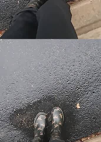 Rainy Day Play in Boots