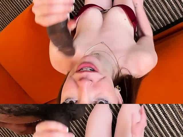 Gorgeous Natural Red Head with Big Boobs Takes BBC