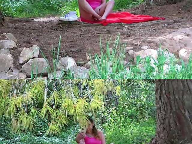 Cute youthful Spanish teen Bella Rico banged in the woods by Kevin White