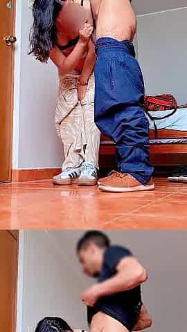 Unfaithful girlfriend enters intern professor's room