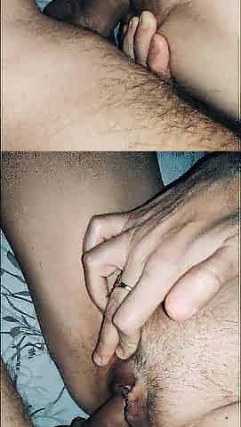 Close-up anal aperture during anal-act of love