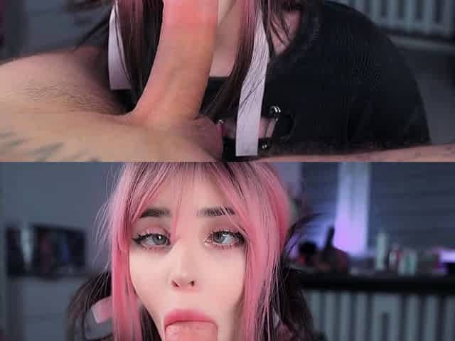 Step sister sucks my cock beats it and bites it until I cum