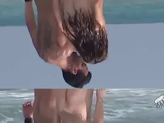 Amateur Couple Swinger Love On The Beach