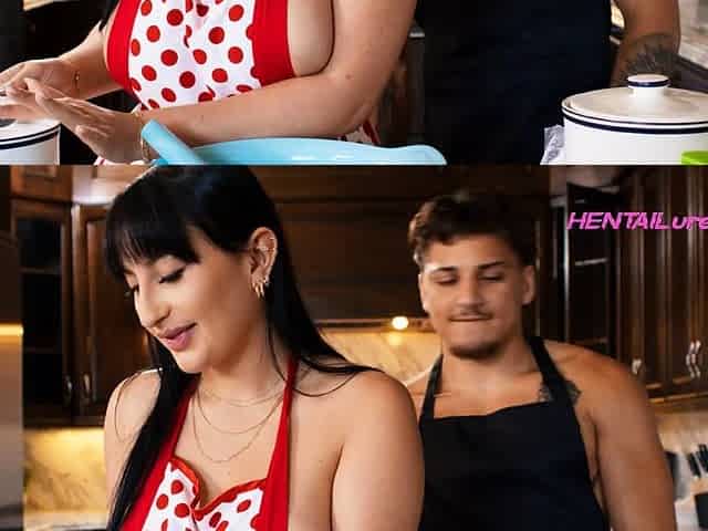 Cooking with Cum - Breakfast Starts With Tits, Ass and Cum
