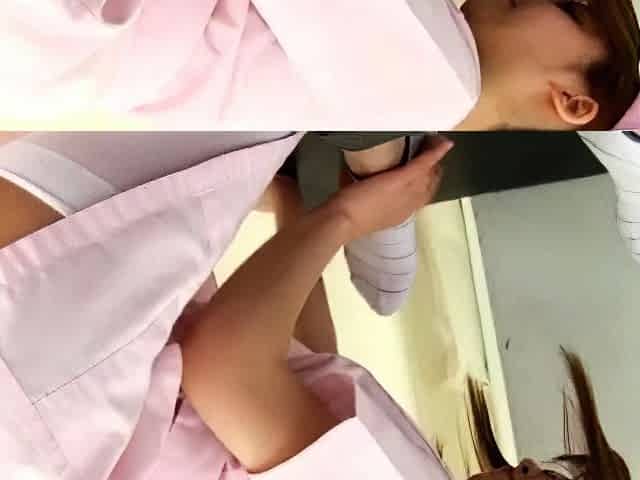 Naughty Asian milf Julia solo masturbation close up