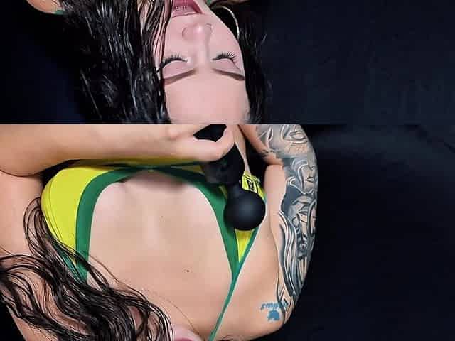 Hot Girl From Athletic Bucaramanga Masturbating with and Anal Plug Meets Challenge