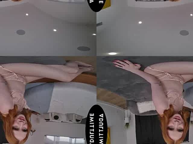 UP CLOSE VR - POV Wicked Small Redhead Scarlet Skies Is LONGING Your Dong!