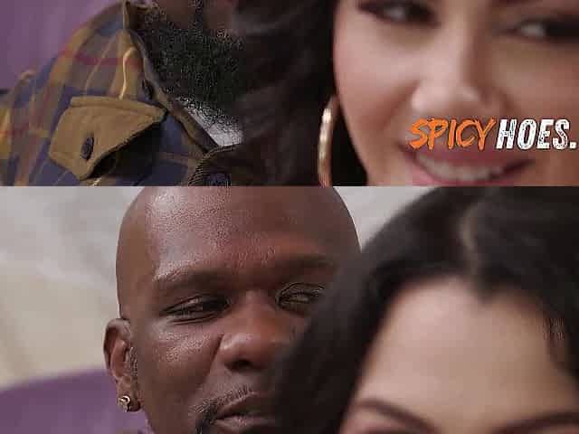 Hawt Italian Sweetheart in White Underware Gets DPed by 2 Ebony Males