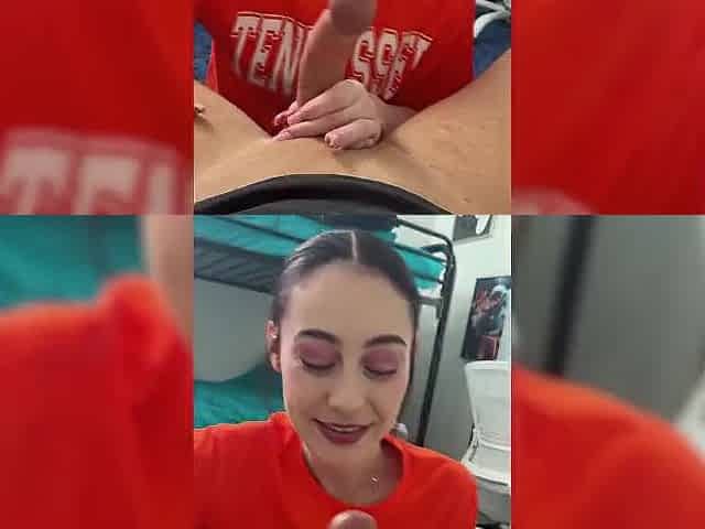 Petite Coed Gets Drilled In advance of Tennessee Game - Dolly Paige
