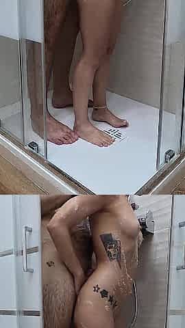 Shower Sex After Checking Into Our B&B