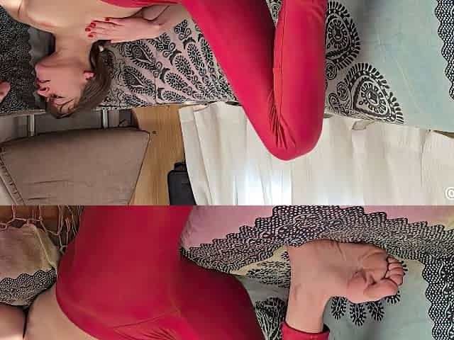 Sweaty Beach Run With Outdoor Pee Turns Into Foot Licking And Massive Cum Shower