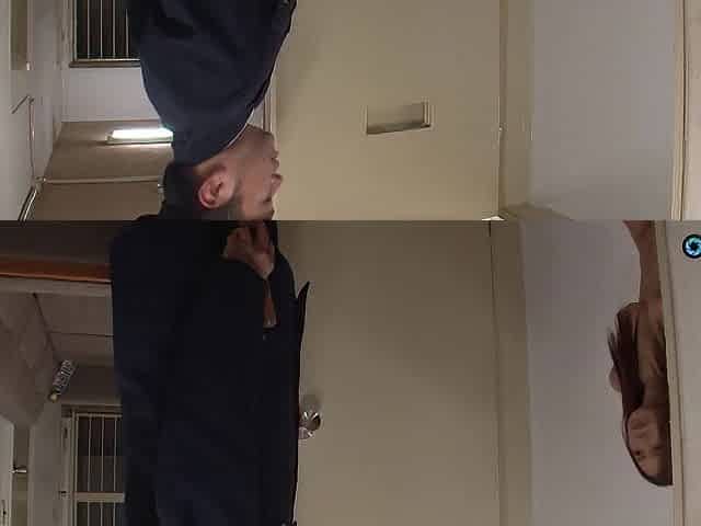 A lecherous police officer engaged in raunchy intercourse with a woman outside her detention cell